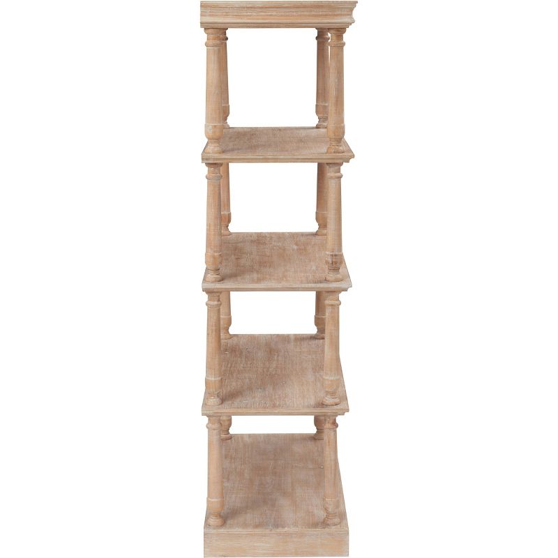 60" Maxwell 4 Tier Bookshelf Natural - Finch