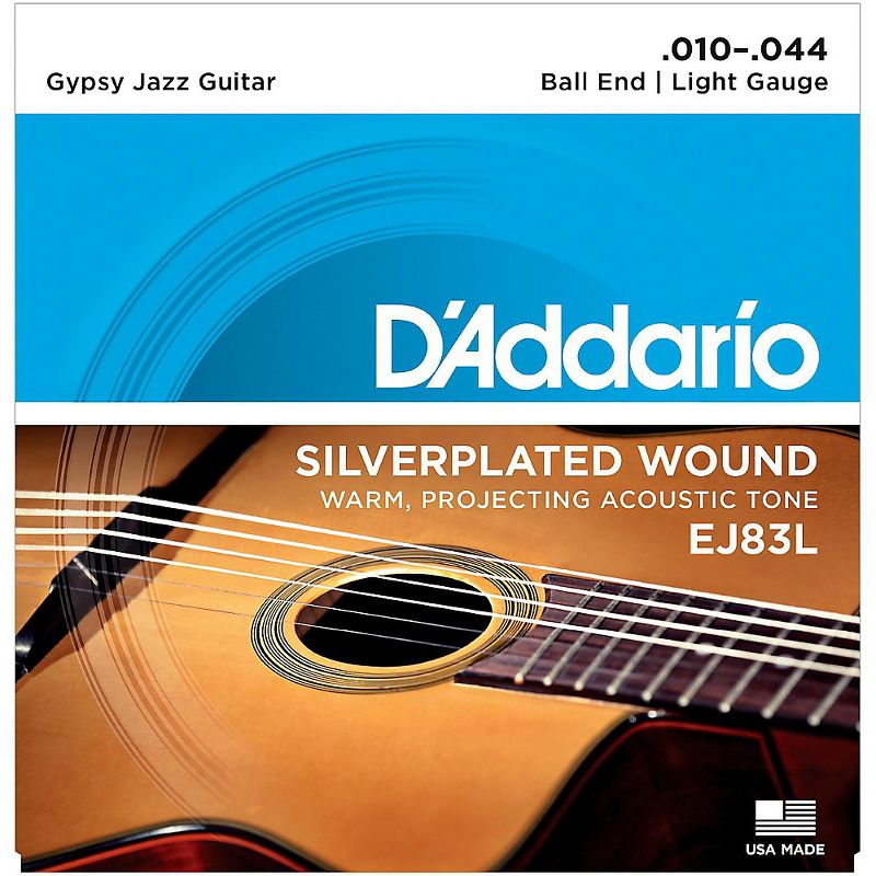 D'Addario EJ83L Gypsy Jazz Silver Wound Light Acoustic Guitar Strings