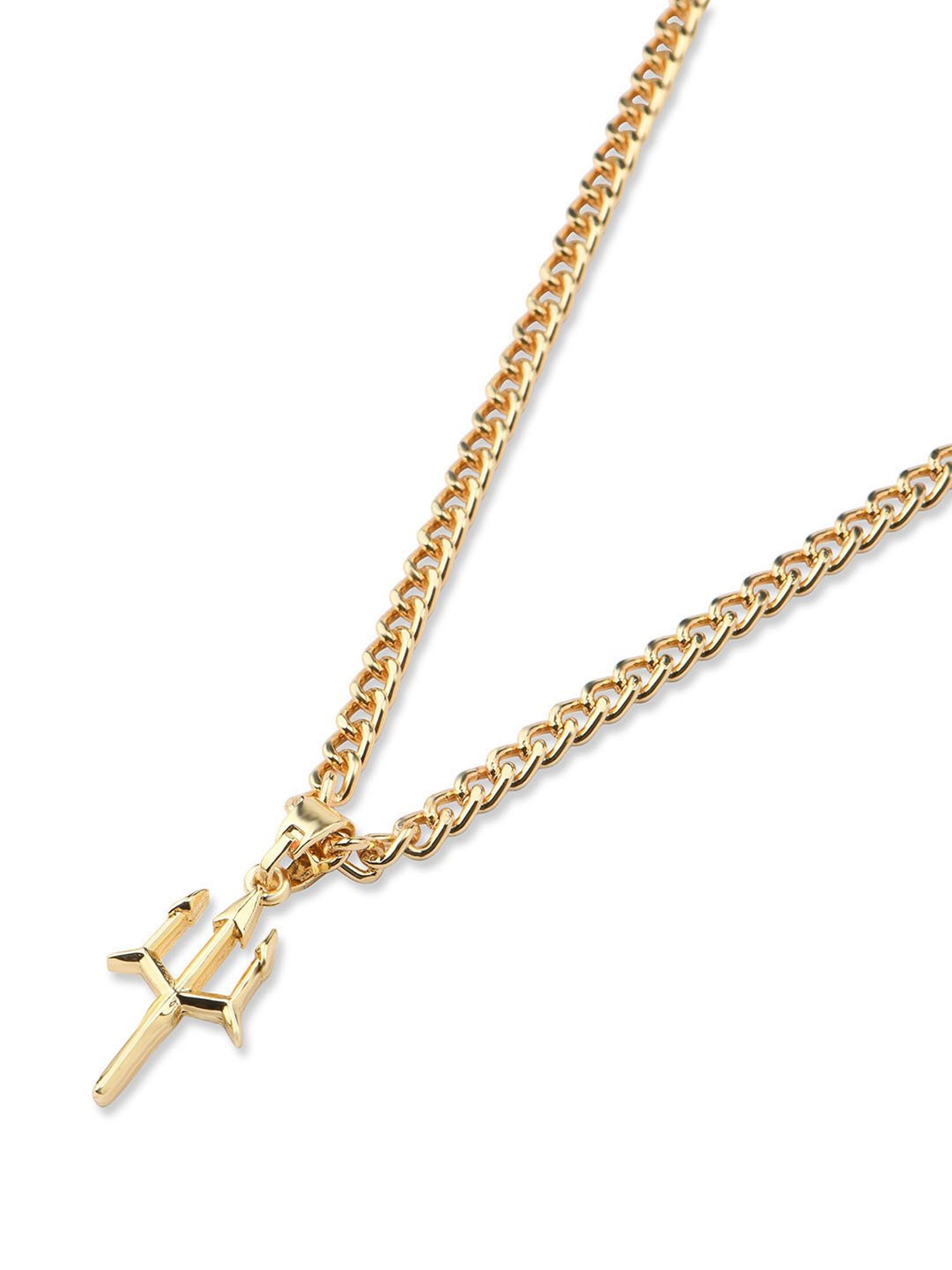 The Bro Code Gold-Plated Devi Thrishul Pendant Necklace for Men