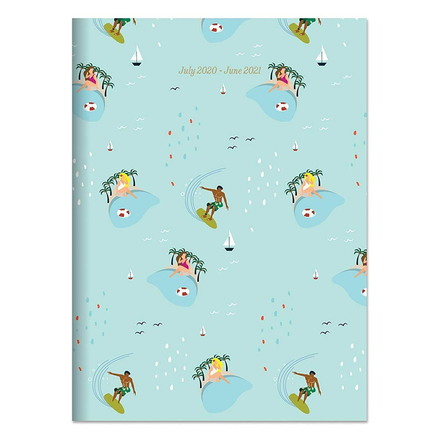 Surf & Sand Tropical Medium 7.5 x10.25 Monthly Planner (July 2020 - June 2021)