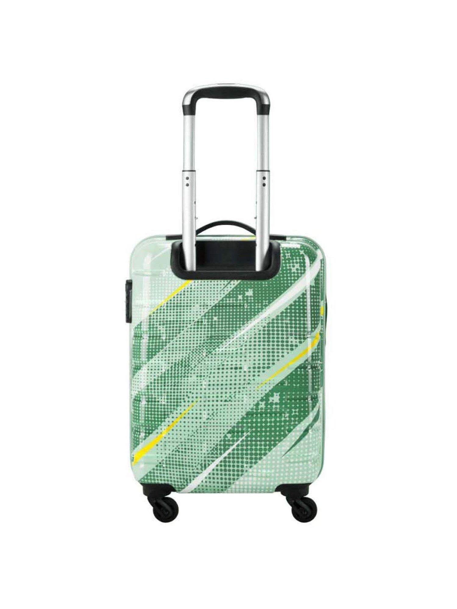 Aristocrat Radiance Green Printed Hard Cabin Trolley Bag - 38 cm