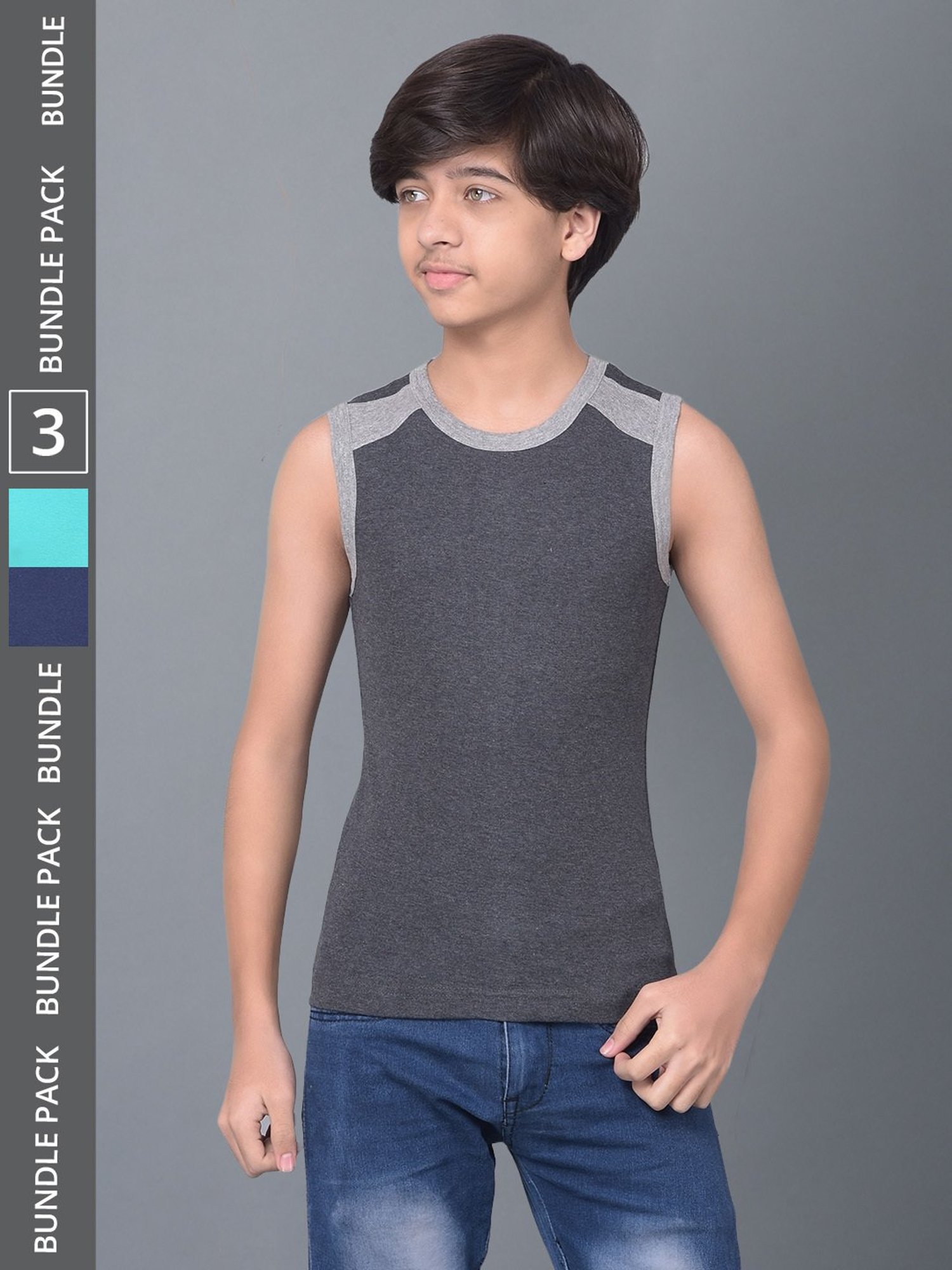 Dyca Boys Assorted Printed Vest (Pack Of 4)