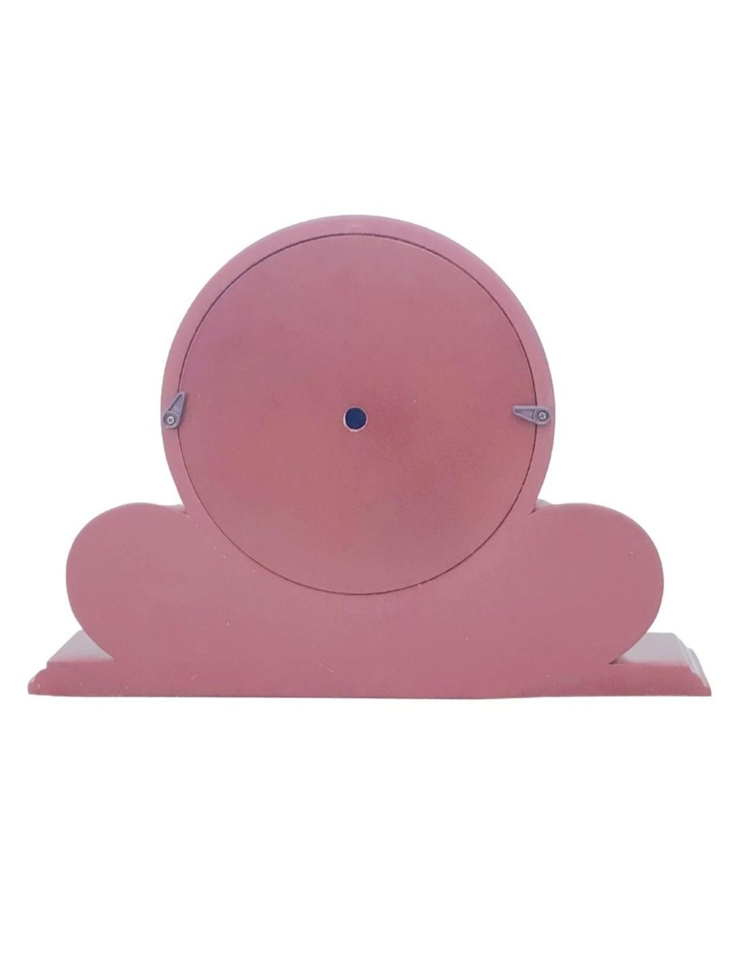 CHRONIKLE Round Rosewood Brown Wood Table or Desk Clock