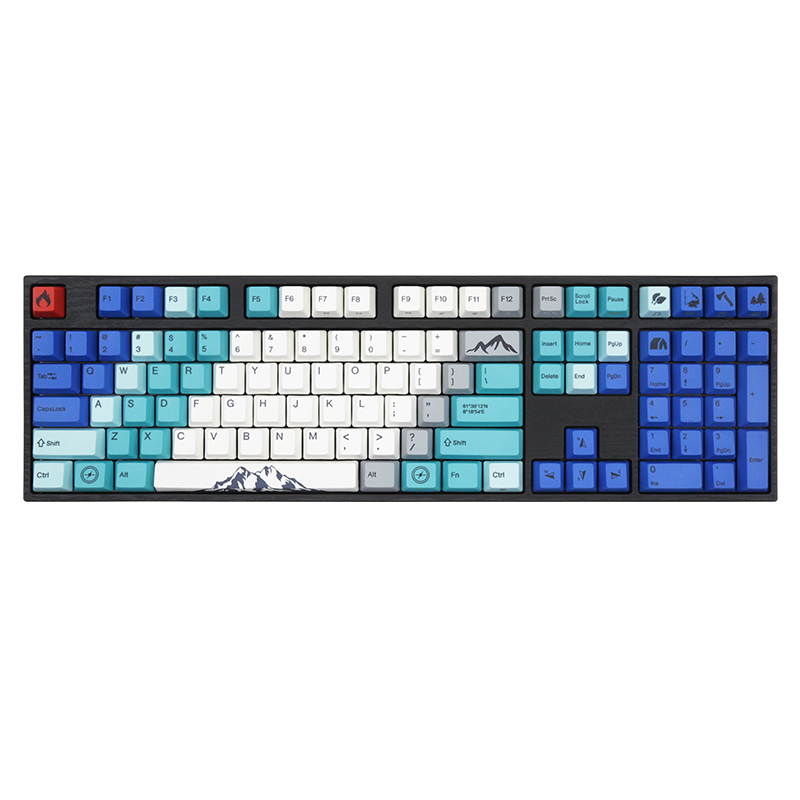 Varmilo VA108M Summit Keyboard Wired Cherry MX Speed Silver Switch Keyboard LED Backlight PBT keycaps 108 Keys