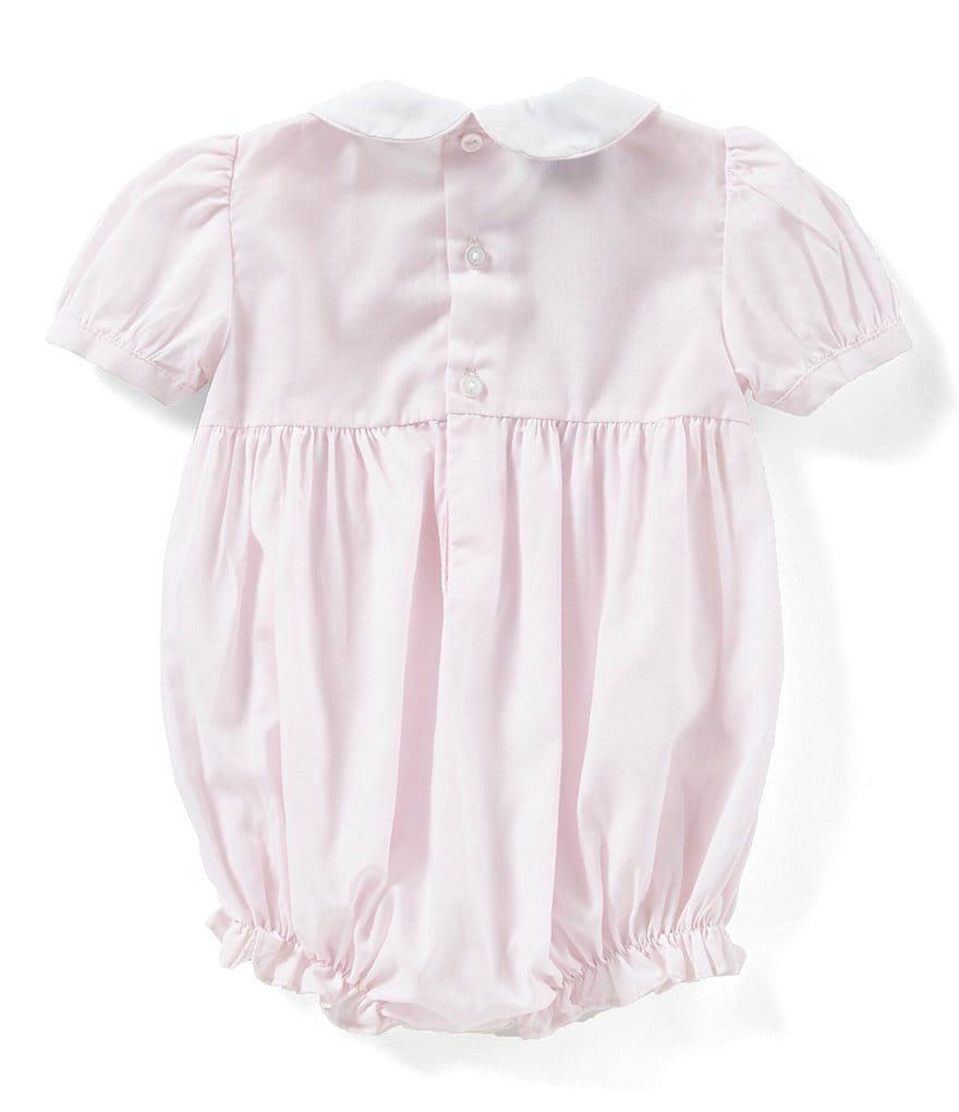 Friedknit Creations Baby Girl 3-9 Months Floral Smock Romper