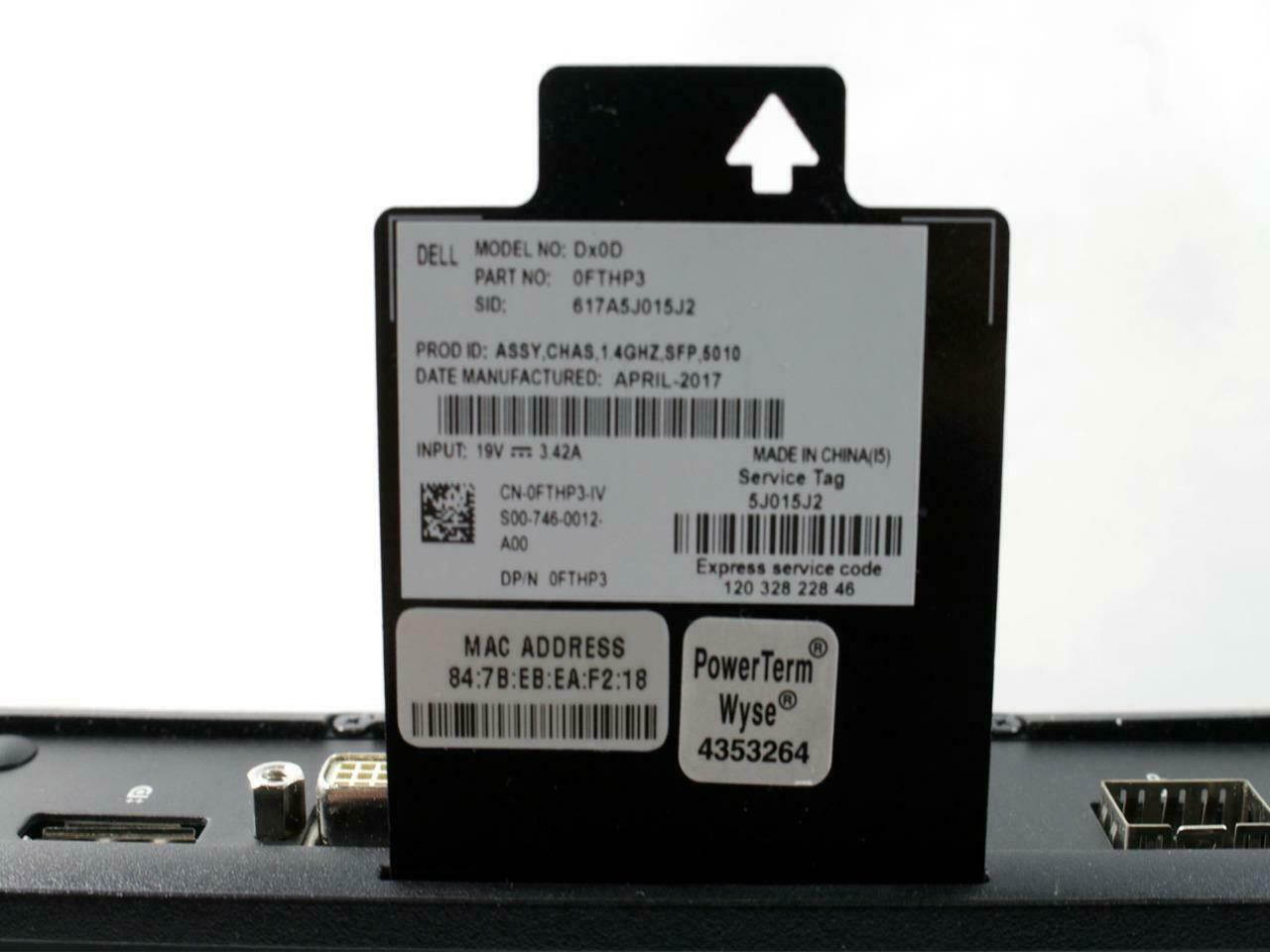 Genuine Dell Wyse 292D-7030 Thin Client TERADICHI 0GHz 512MB 32MB SSD VMware Horizon HJTDK