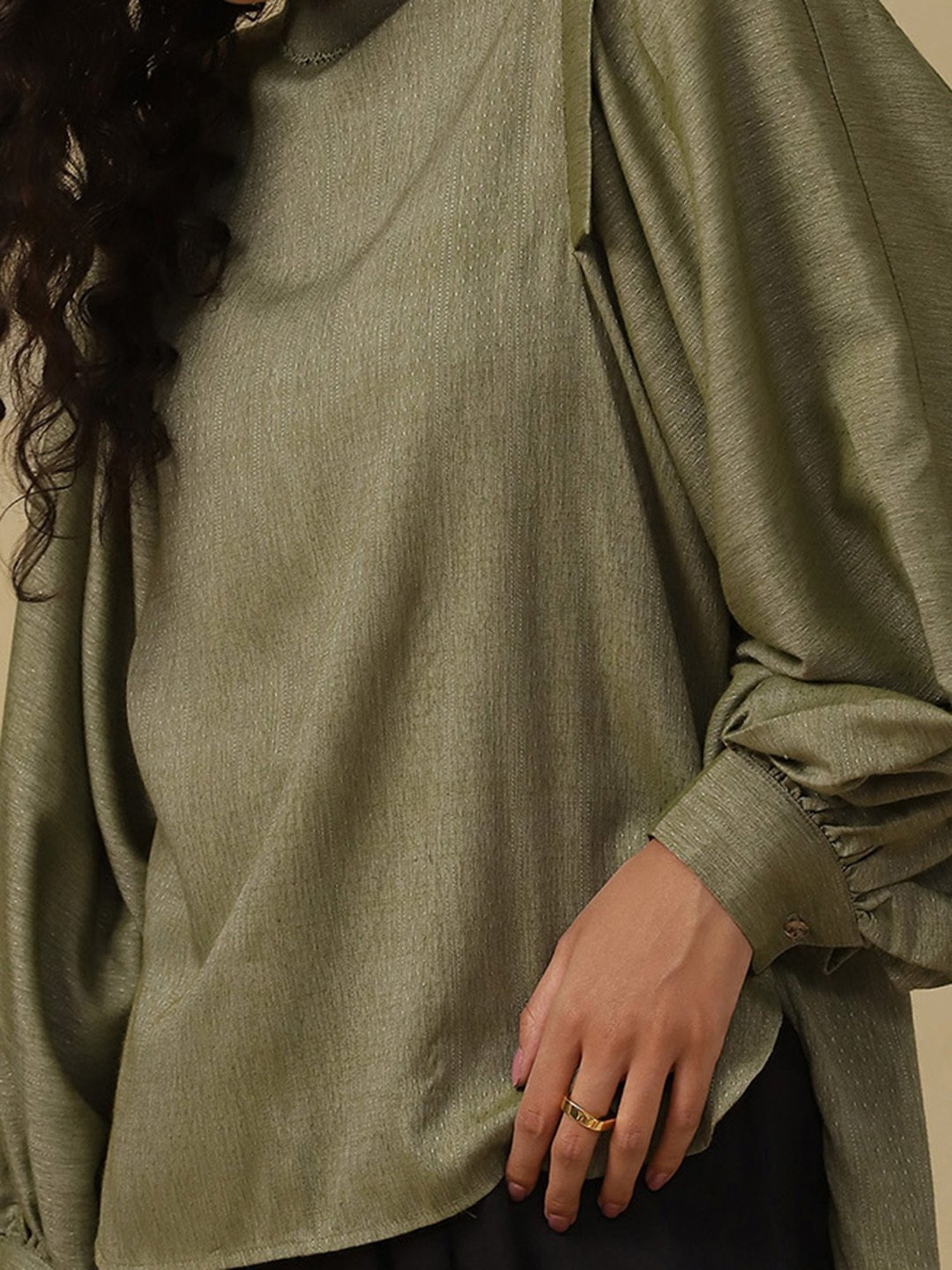 aarke Ritu Kumar Green Top