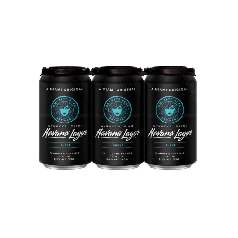 Concrete Beach Havana Lager Beer - 6pk/12 fl oz Cans