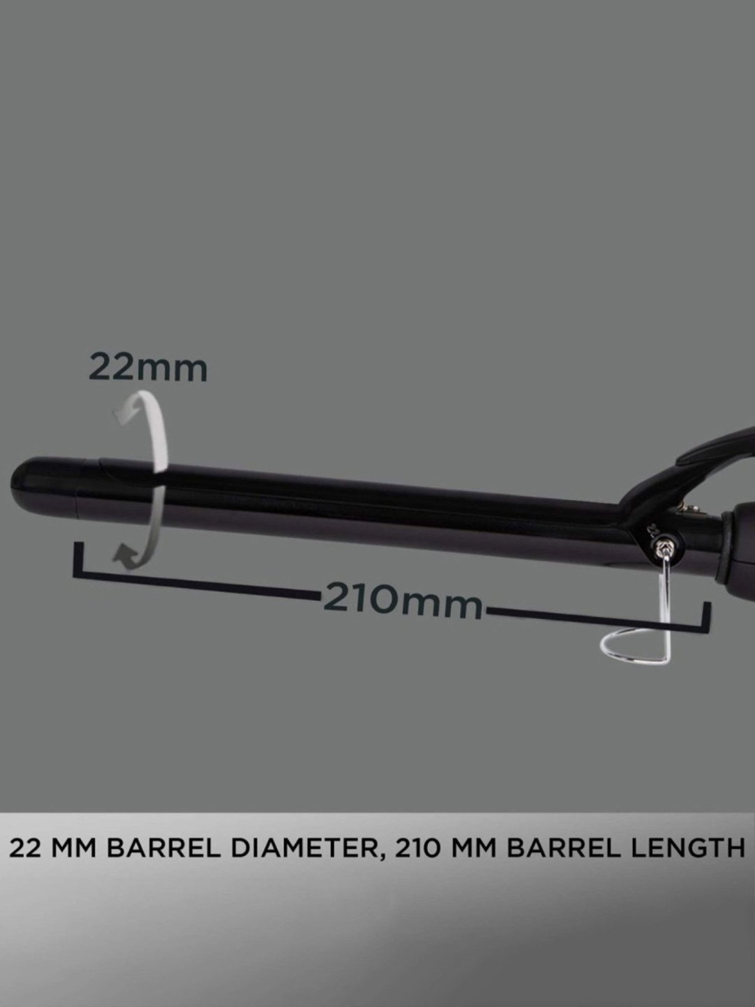 Gorgio Professional GCT9 19mm Hair Curling Tong (Silver)