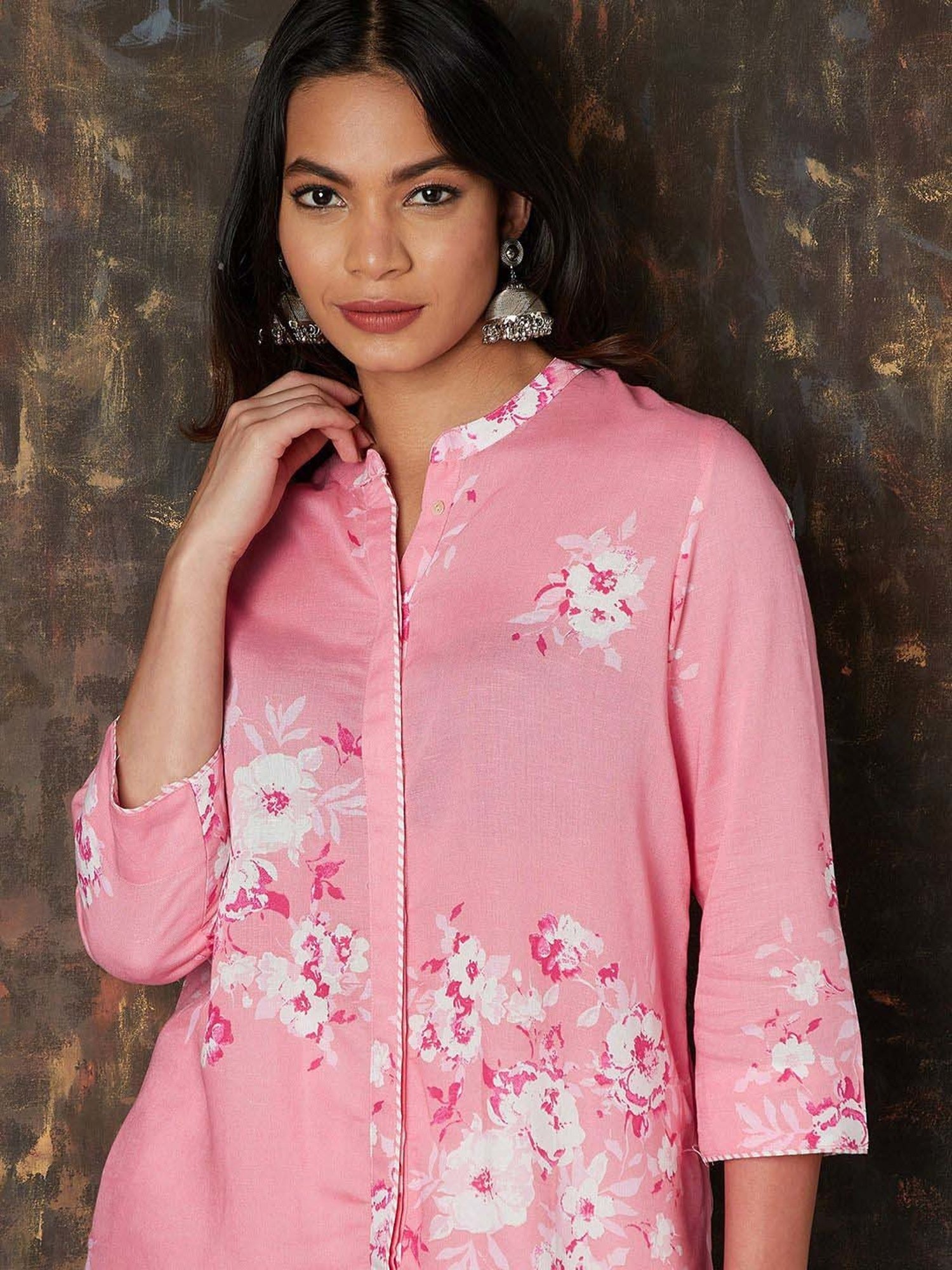 Melange by Lifestyle Pink Printed Tunic