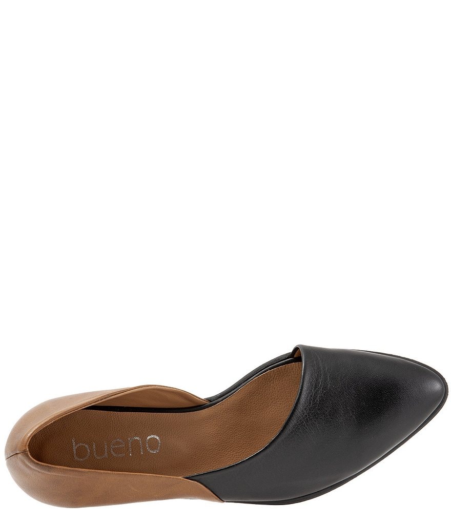 Bueno Opal Half d'Orsay Colorblock Leather Slip Ons