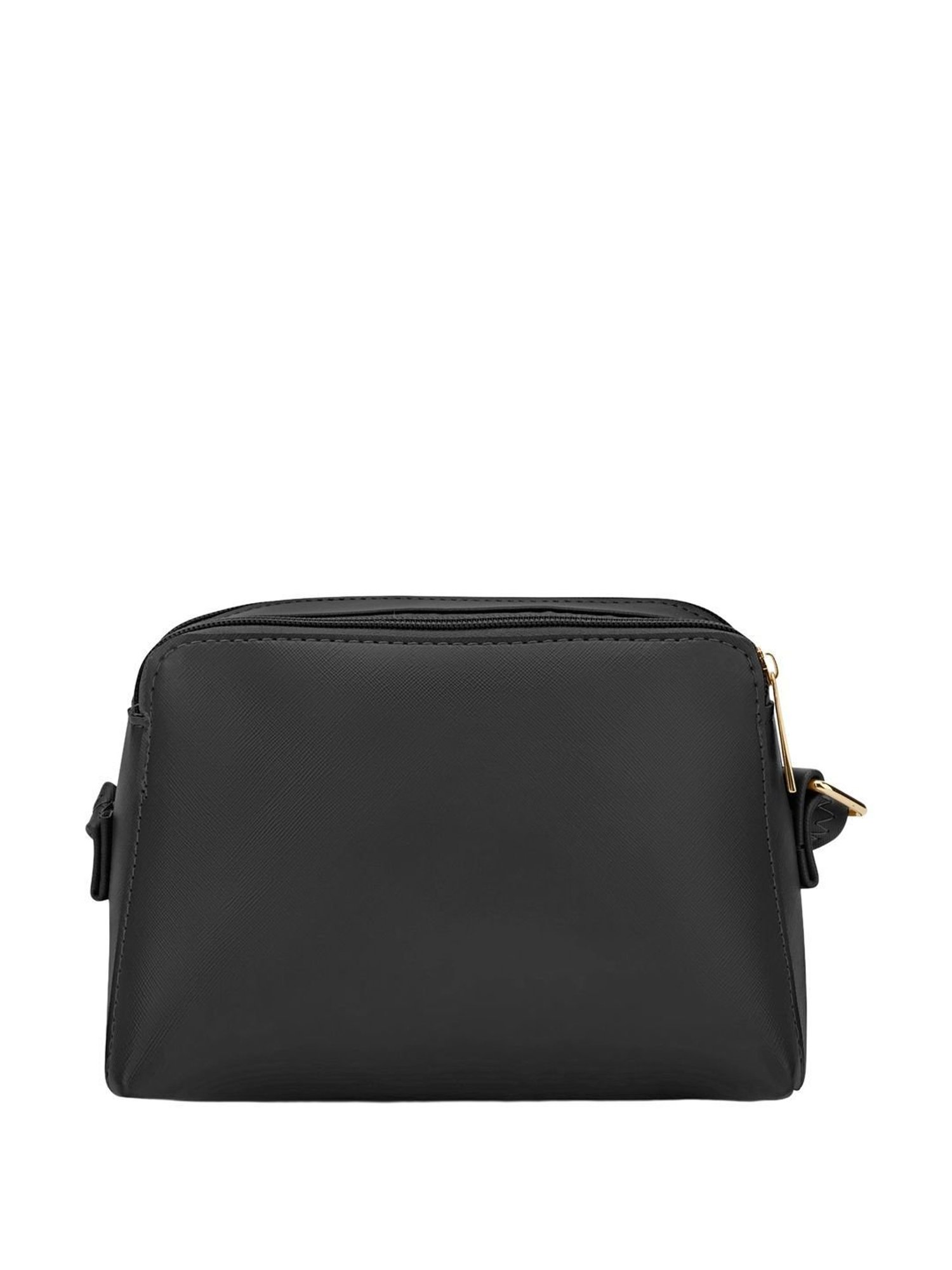 Lavie Black Solid Small Sling Handbag