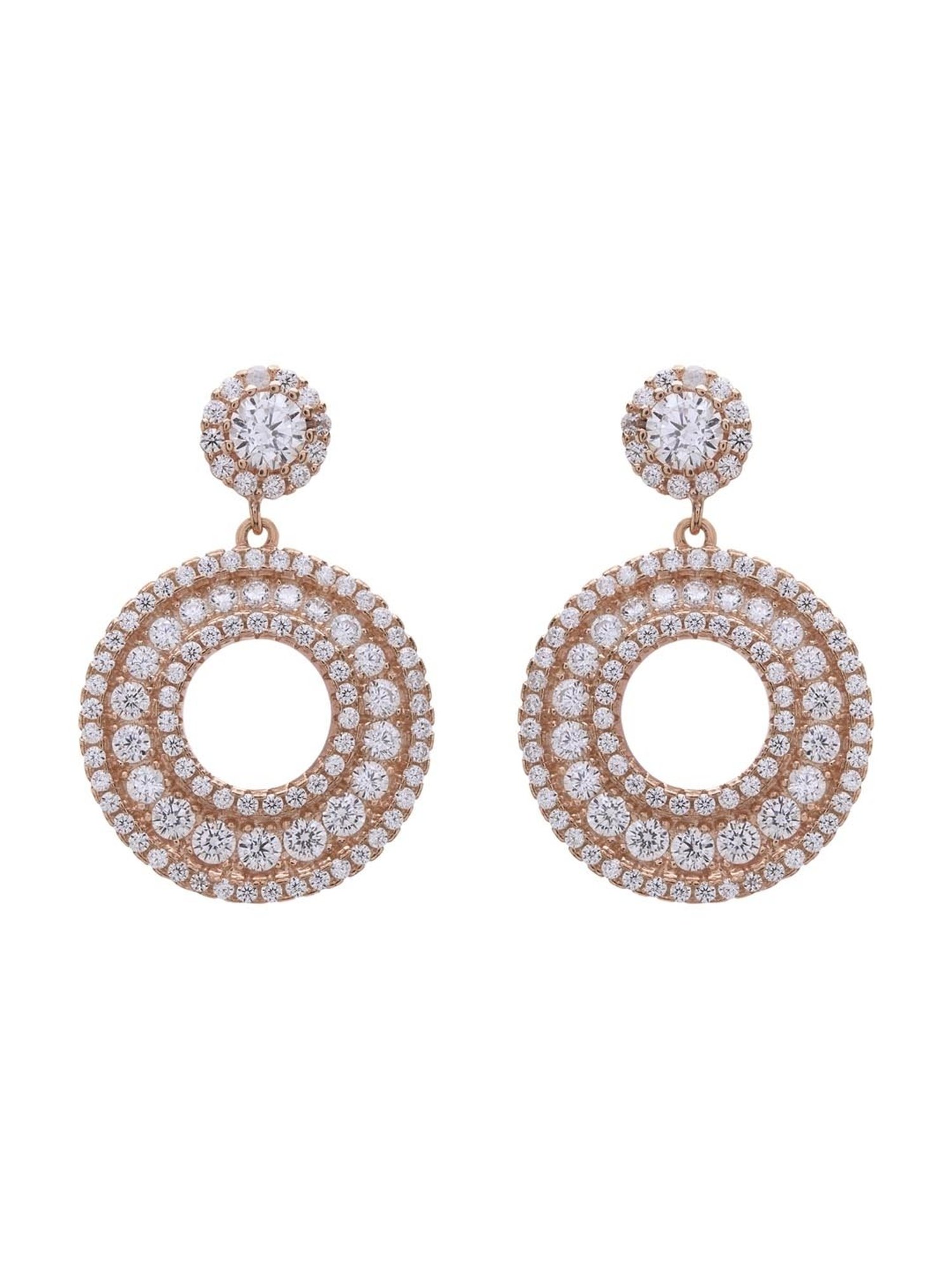 Anayra 92.5 Sterling Silver Classic Earrings for Women