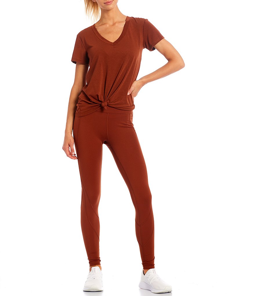 IBKUL Pricilla Print Long Sleeve Mock Neck Top