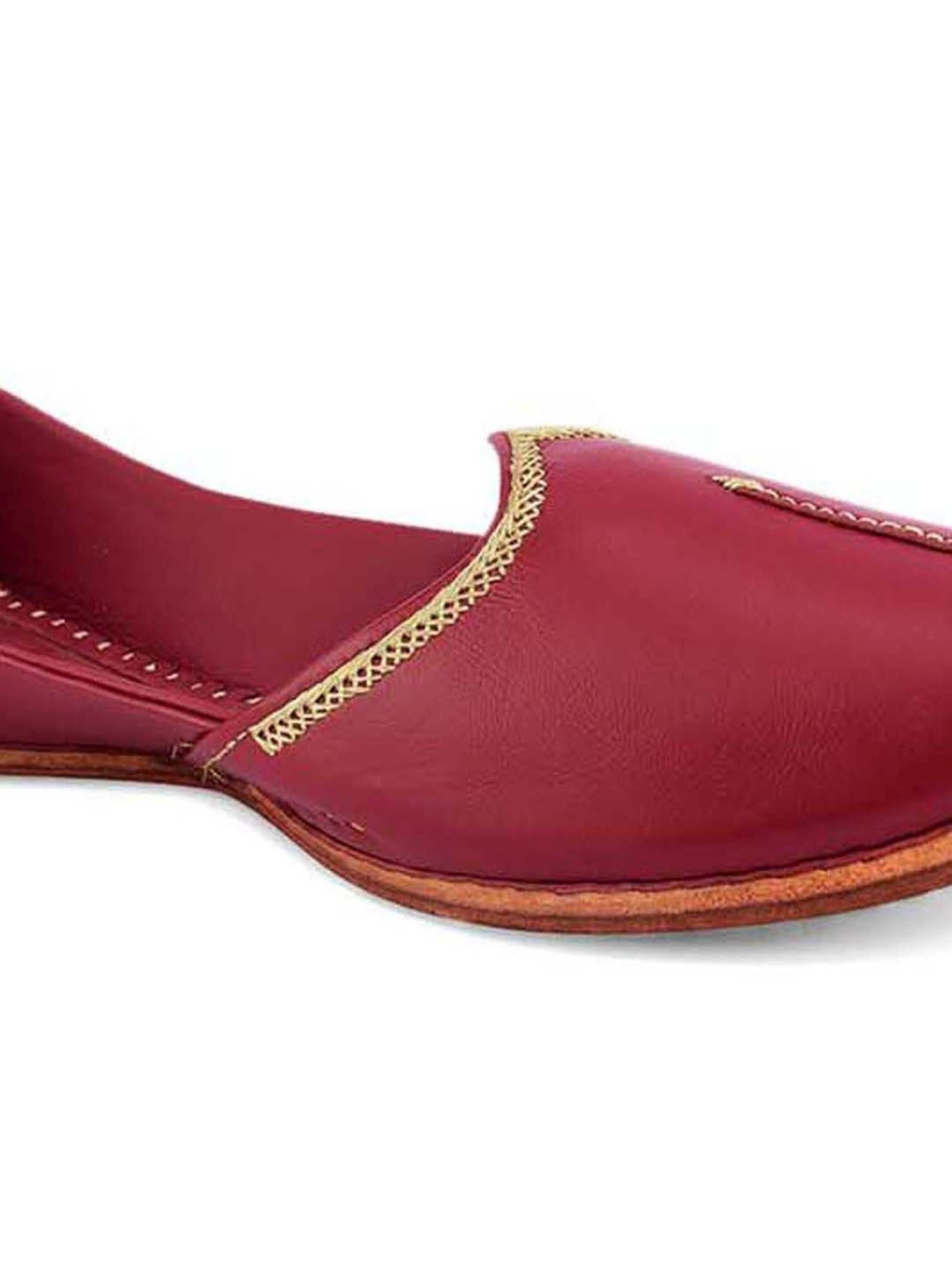 Fausto Men's Brown Ethnic Juttis