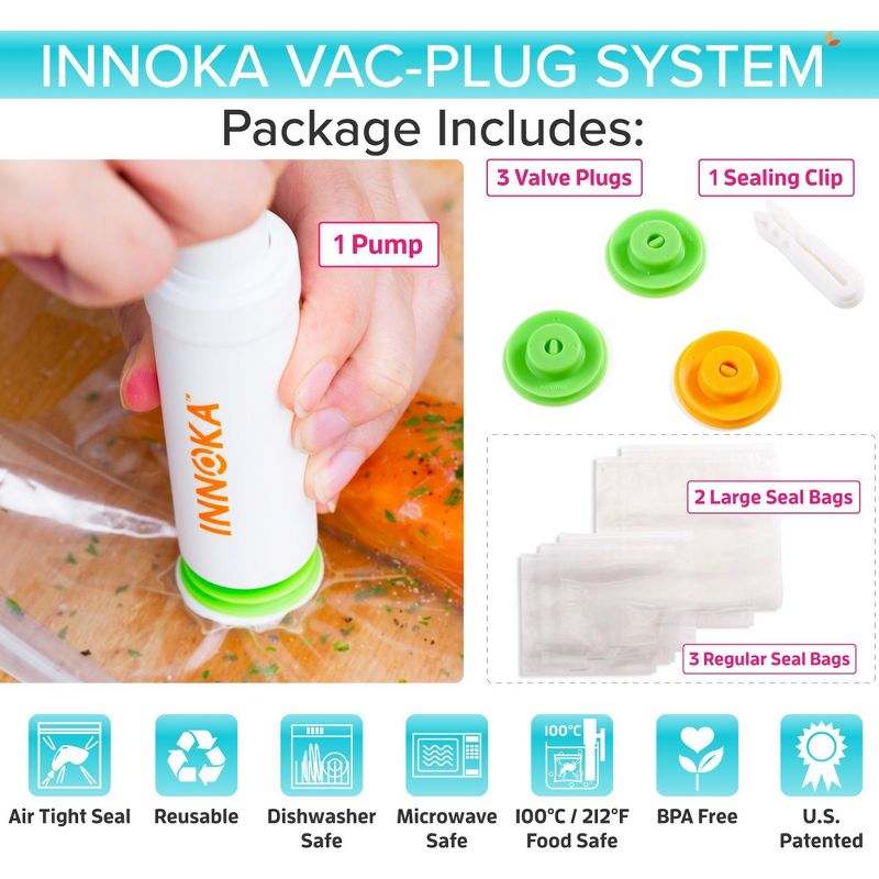 Innoka 10-Piece Manual Sous-Vide Bag Kit