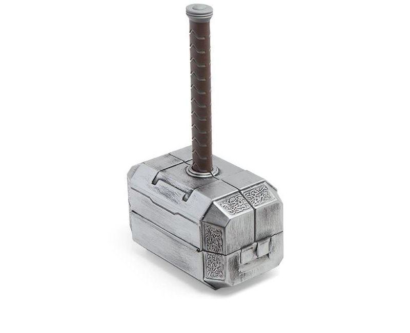 ThinkGeek, Inc. Marvel Avengers Thor's Hammer 44-Piece Tool Set | Mjolnir Toolbox All-In-One Kit