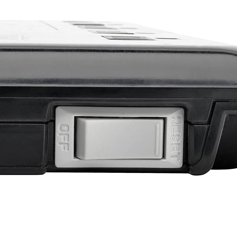 10Outlet Surge Protector Power Strip 6ft Cord 2880 Joules Black $100K Insurance TLP1006B