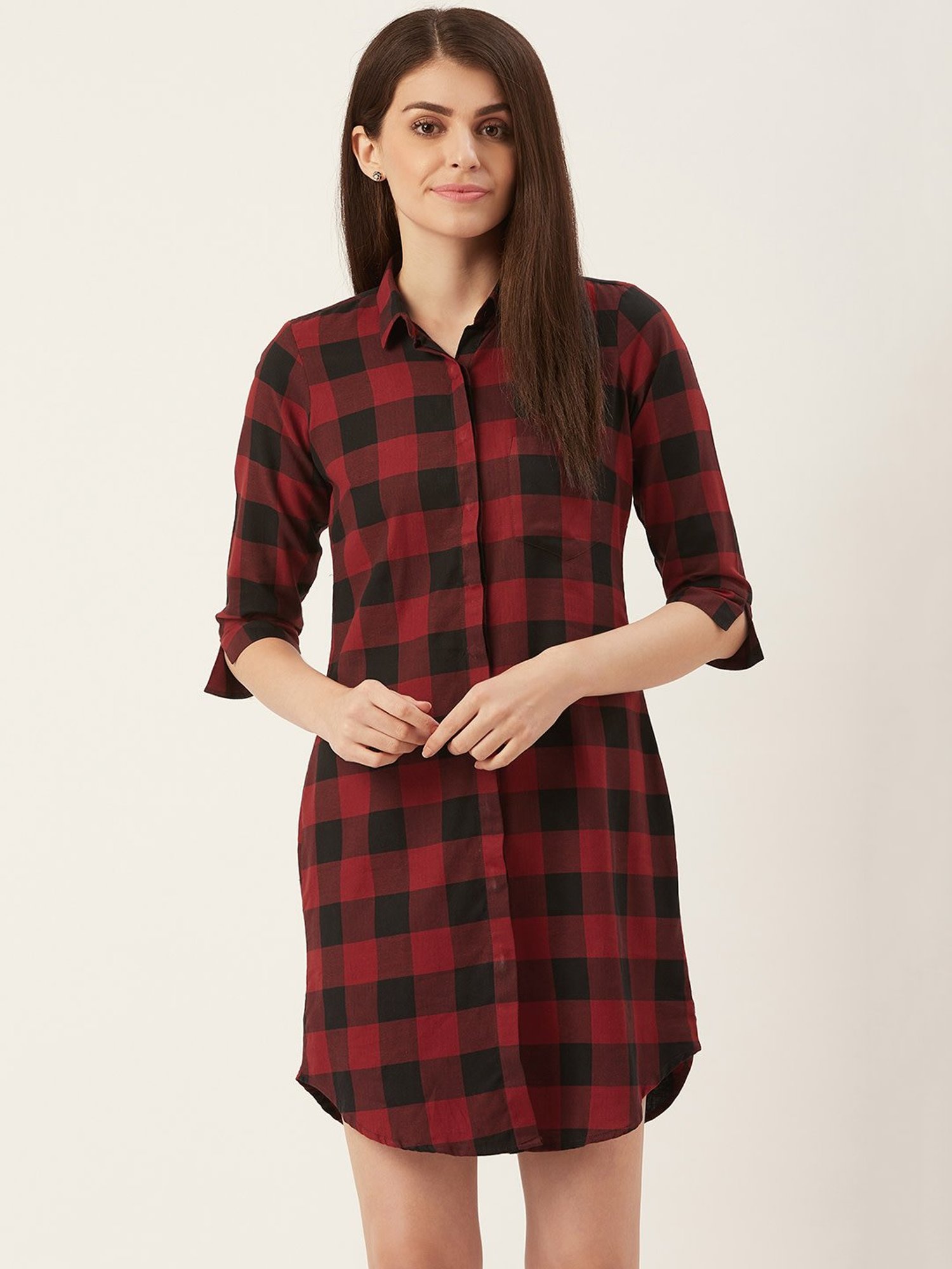 Hancock Red Checks Dress