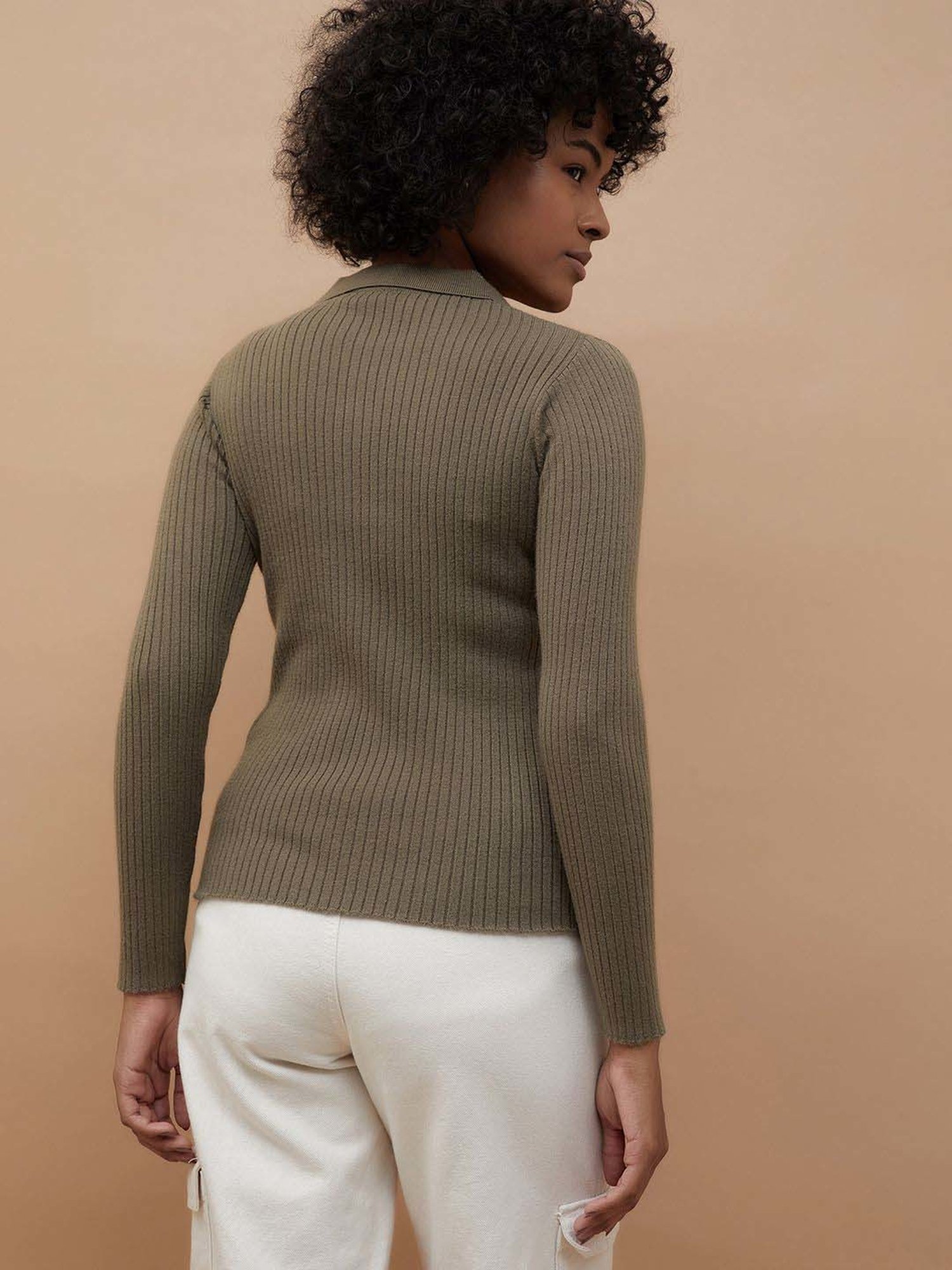 Fame Forever by Lifestyle Brown Striped Top