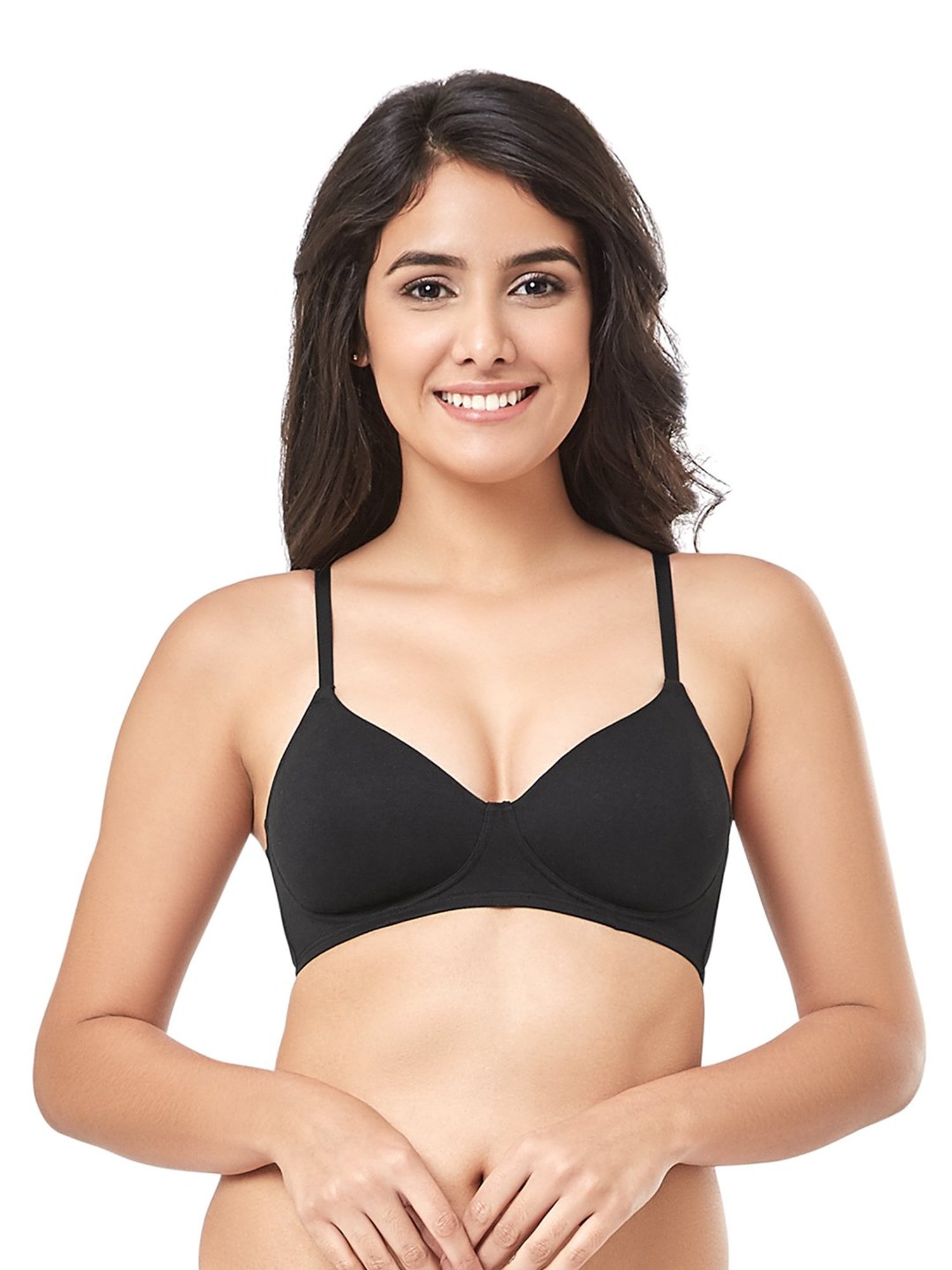 Every De by Amante Black Padded Non Wired Full Coverage Bra