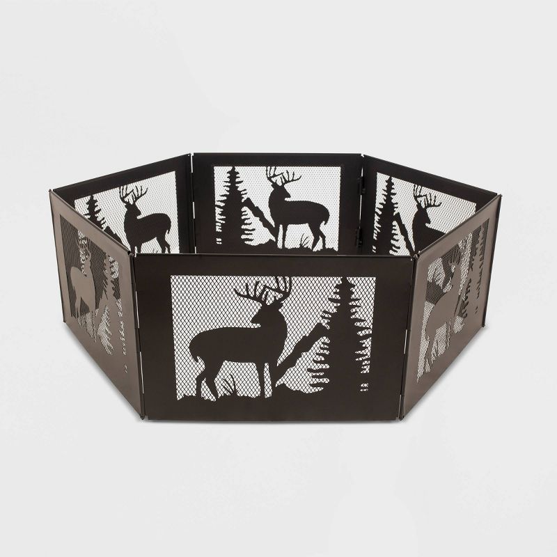 Pleasant Hearth Deer Mountain Folding Fire Ring