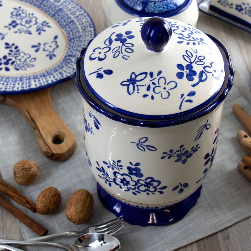 Meritage Botany Ceramic Cookie Jar with Lid