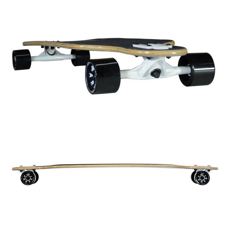 MBS 40016 Atom Drop Through 40-Inch Maple Longboard Skateboard Cruiser, Blue Geo
