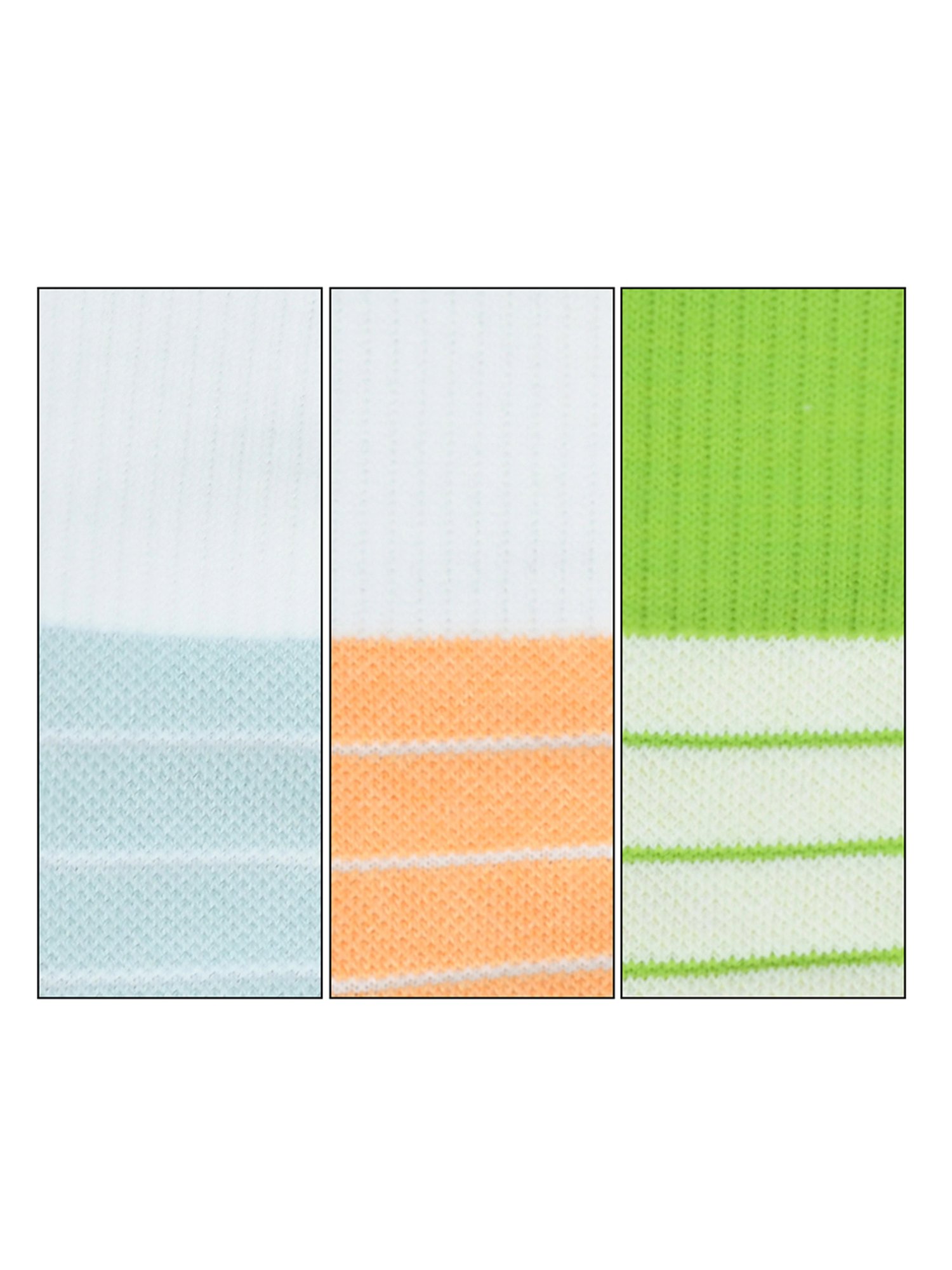 BALENZIA Multicolor Athletic Cushioned Lowcut Ankle Sports Socks - Pack of 3