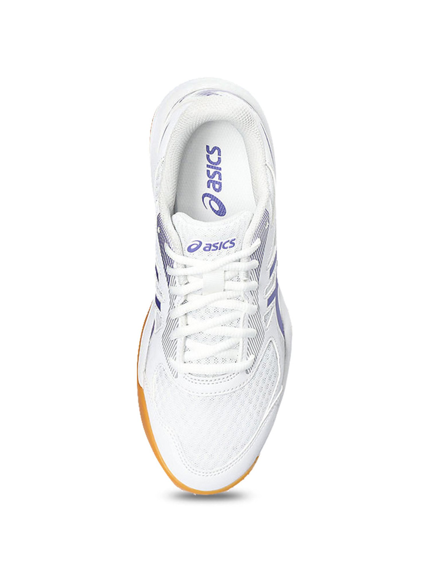 Asics Women's Upcourt 5 White Indoor Court Shoes