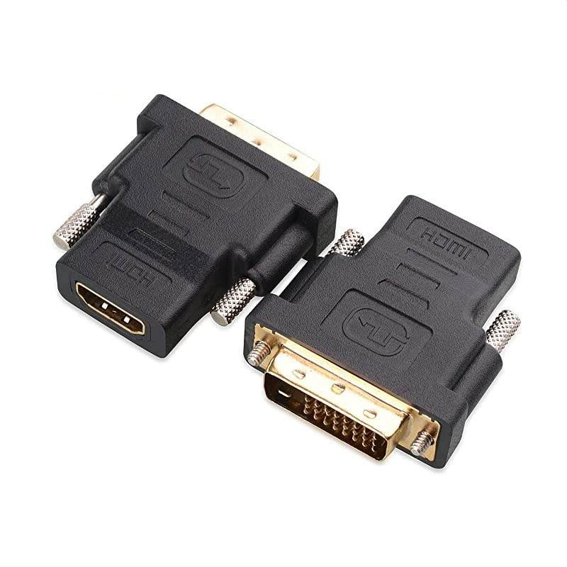 HDMI to VGA  GoldPlated HDMI to VGA Adapter Male to Female Compatible for Computer Desktop Laptop PC Monitor Projector HDTV Chromebook Raspberry Pi Roku Xbox and More Black