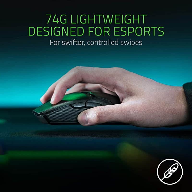 Viper Ultimate Ambidextrous Wireless Gaming Mouse with Dock + Goliathus Chroma Mouse Pad Bundle