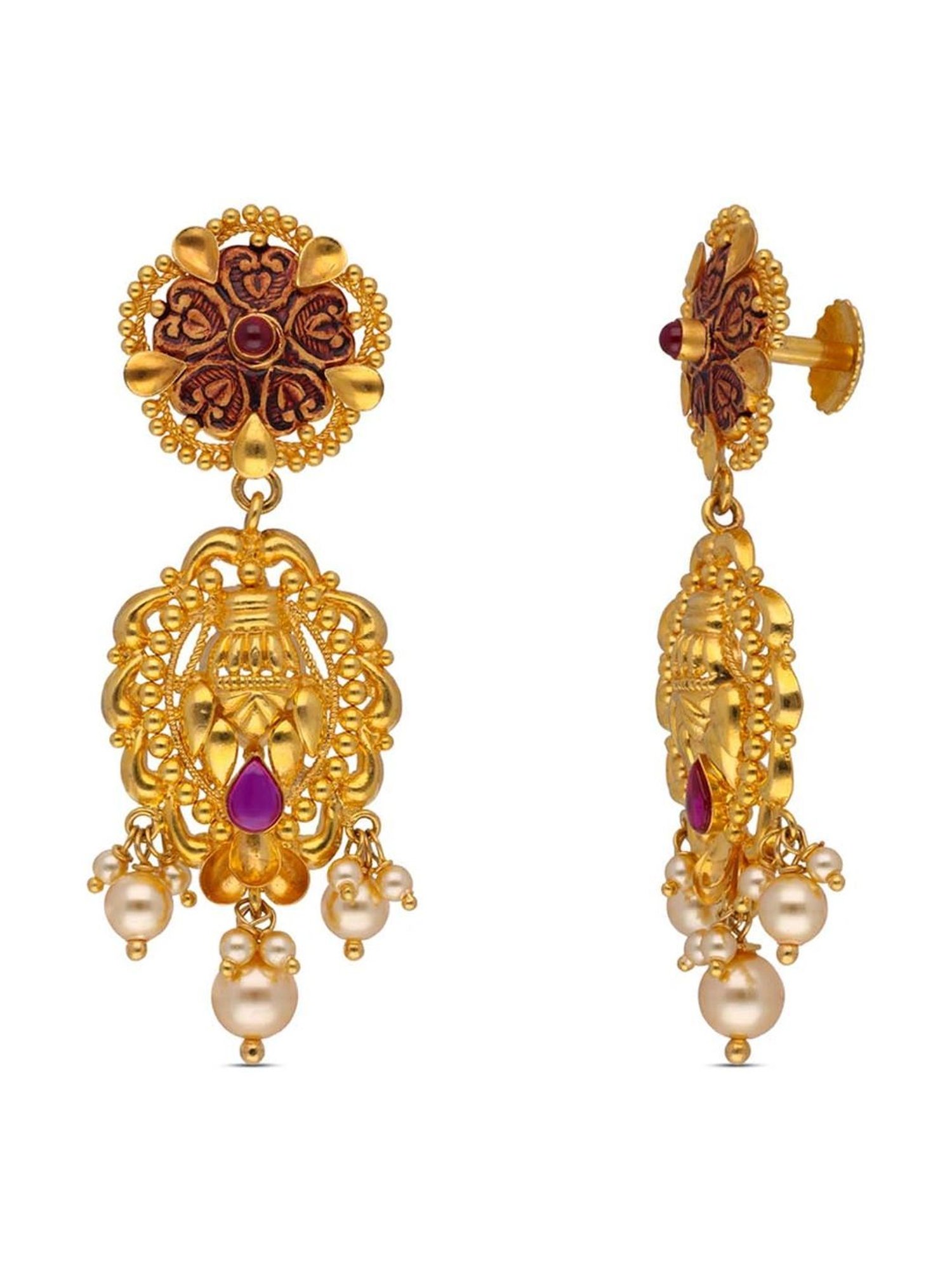 CKC Elegant Filigree: Oxidized Gold Drops