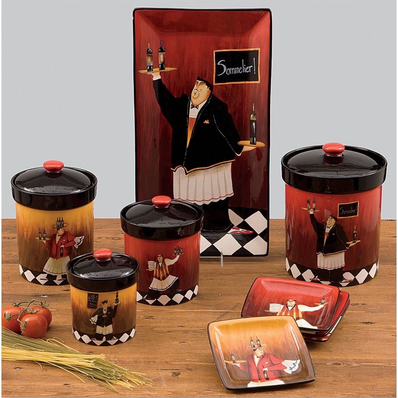 Certified International Bistro Canisters - Set of 4