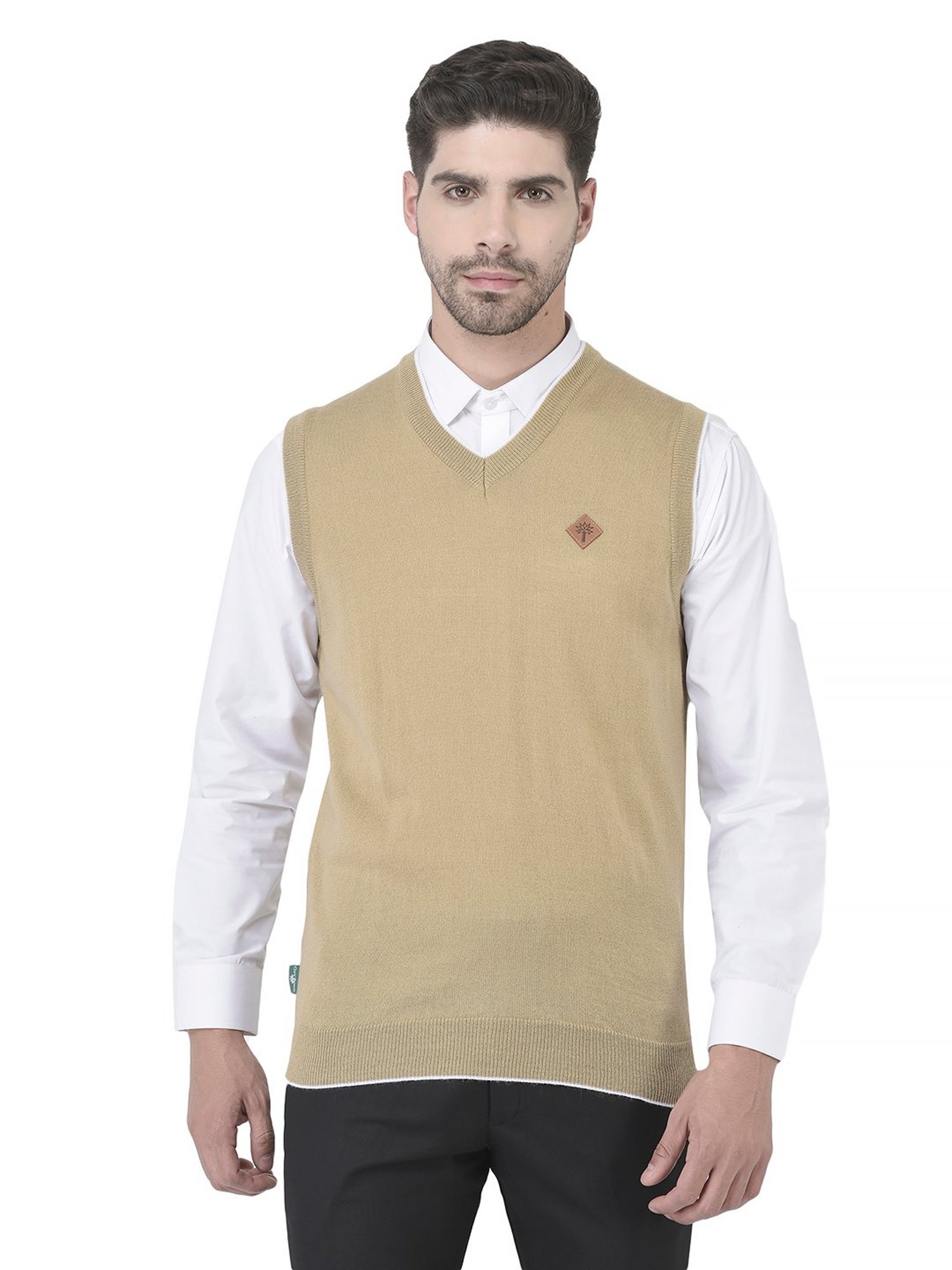 Woodland Khaki Regular Fit Sweater