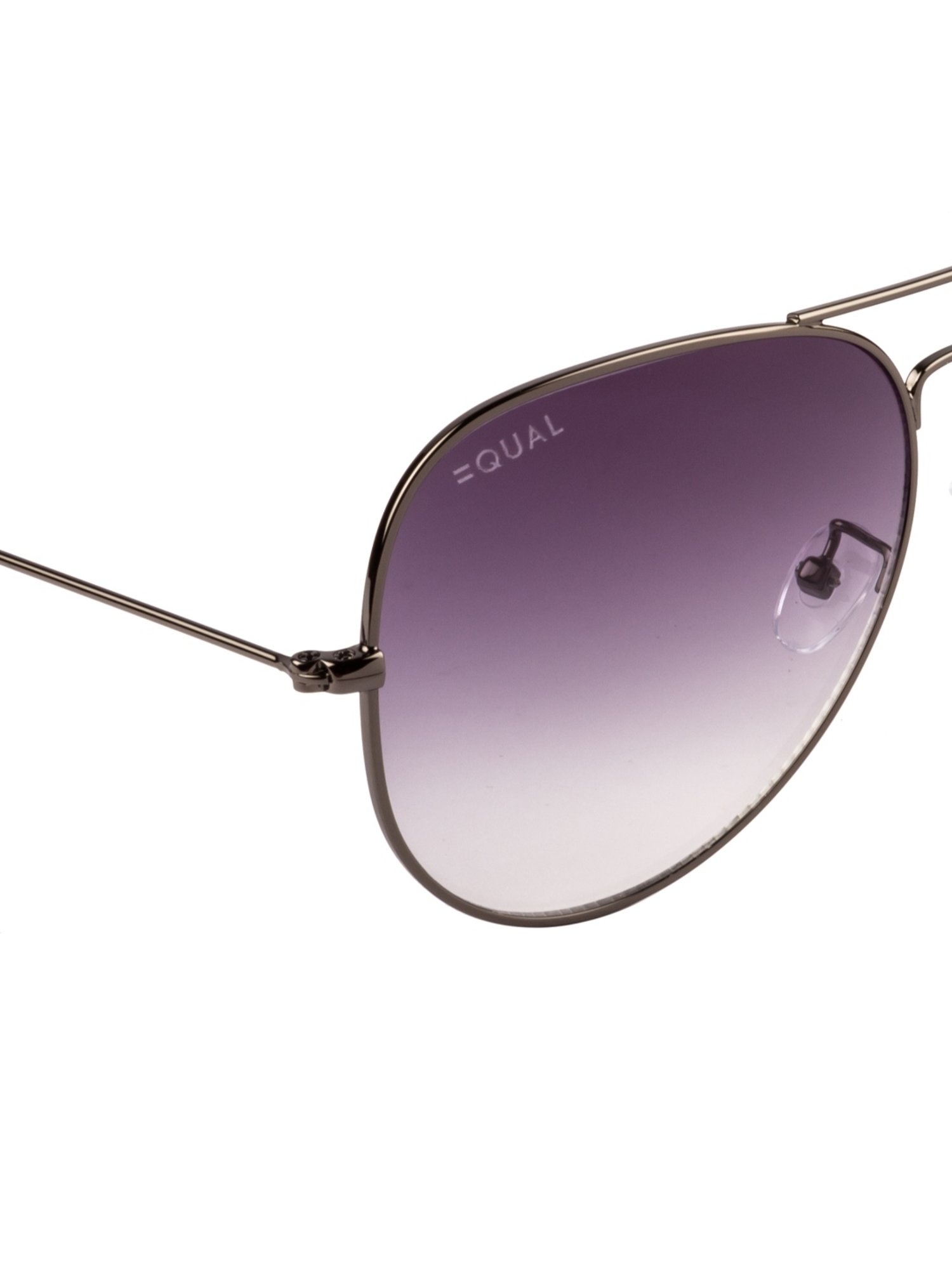 Equal Purple Aviator Unisex Sunglasses
