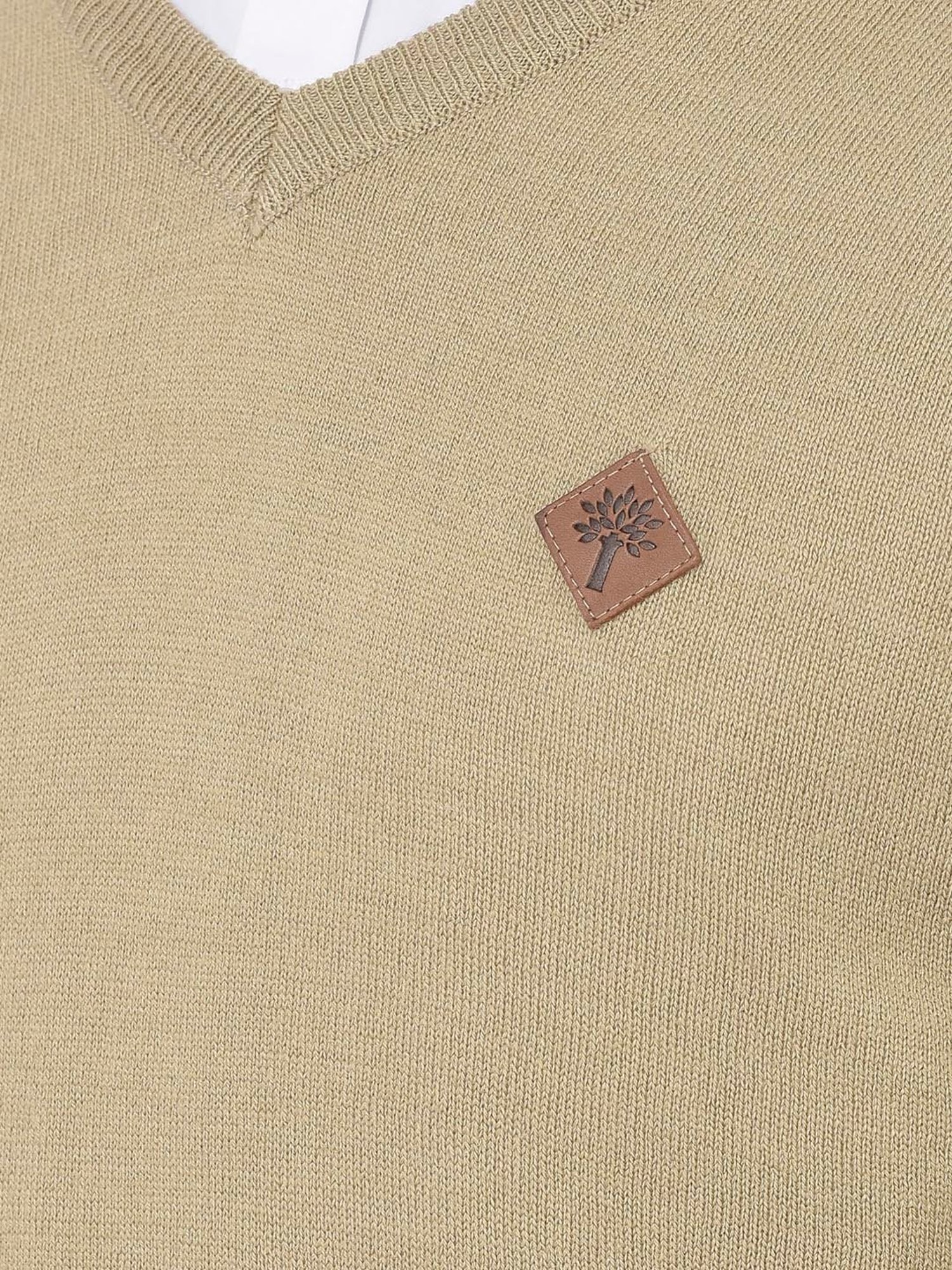 Woodland Khaki Regular Fit Sweater