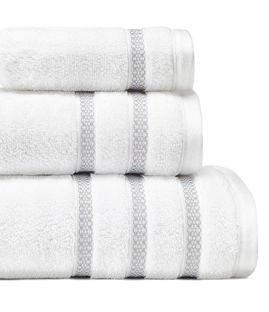 Vera Wang Textured Trellis 3-Piece Towel Set