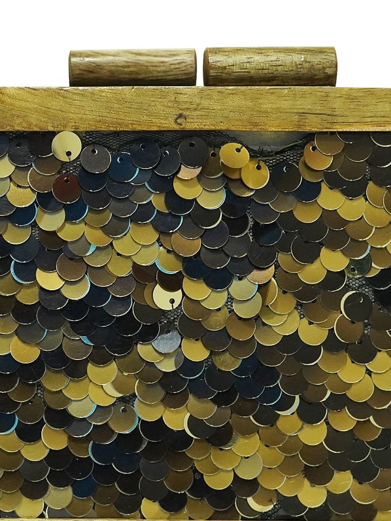 Horra Golden Embellished Clutch