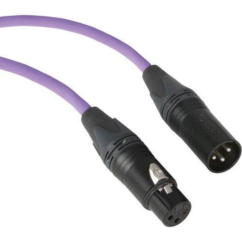 Kopul Premium Performance 3000 Series XLR M to XLR F Microphone Cable - 15' (4.6 m), Violet
