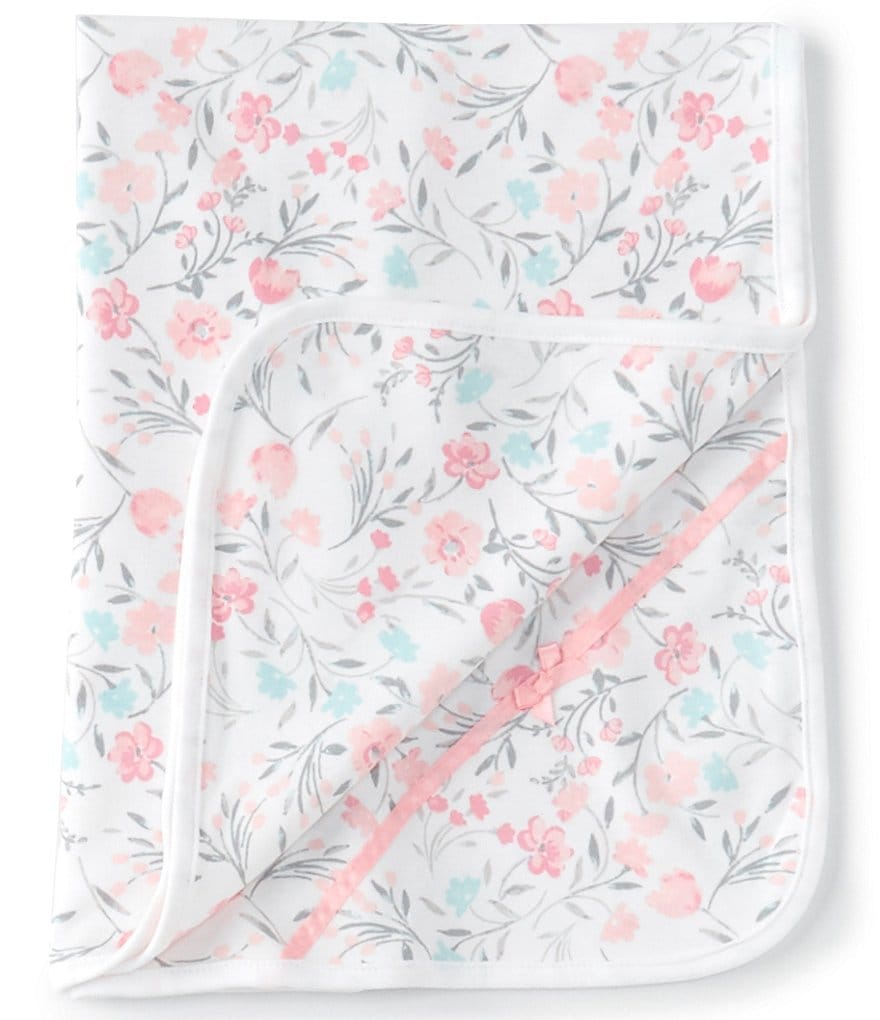 Little Me Baby Girls Watercolor Floral Blanket