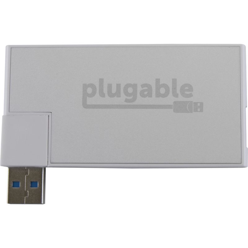 Plugable Rotating 4-Port USB 3.0 Portable Bus Powered Hub - USB - External - 4 USB Port(s) - 4 USB 3.0 Port(s) - PC, Mac, Linux