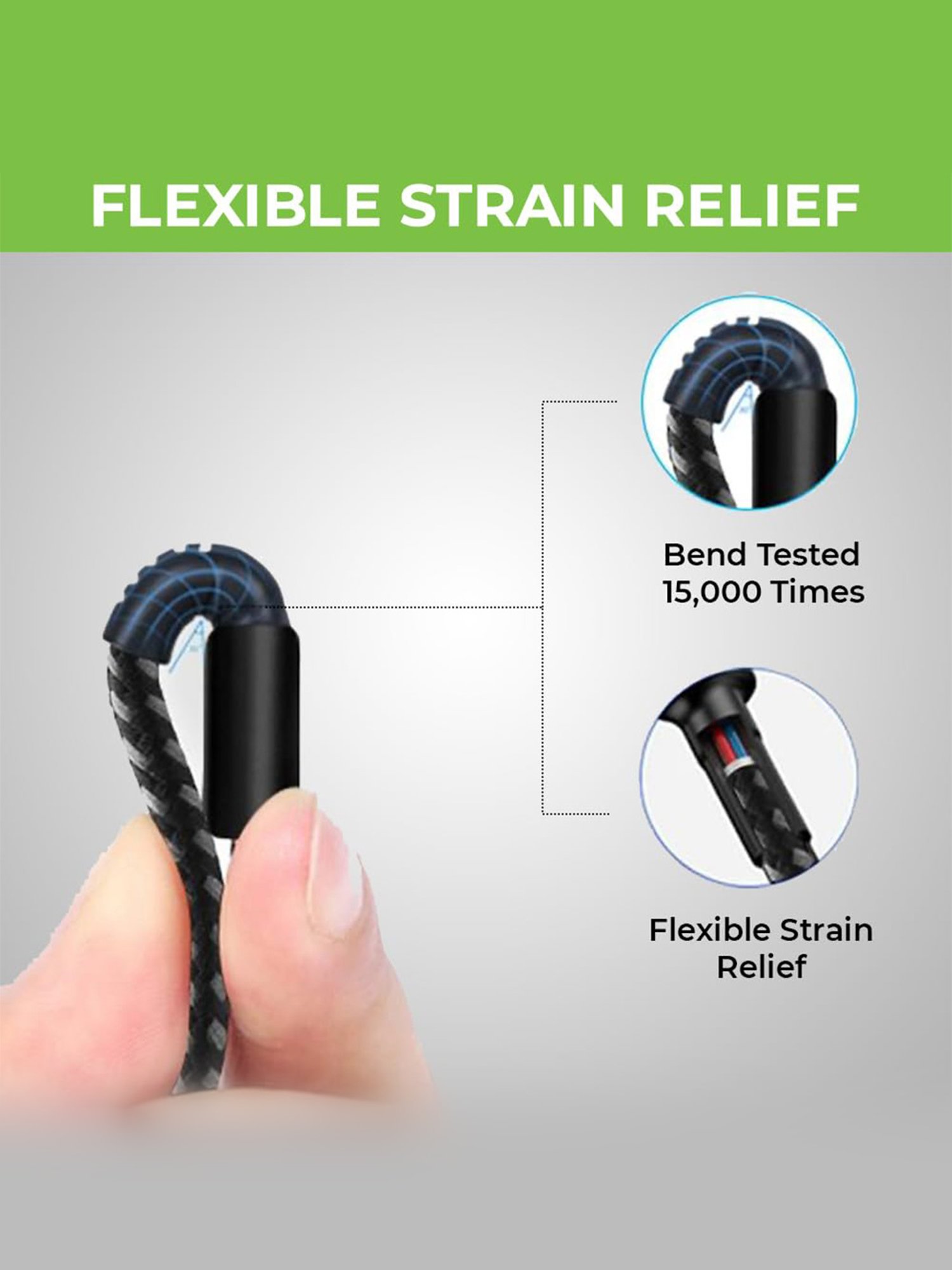 UltraProlink UL1068BLK-0200, 3A-15W USB-A to iPhone, iPad & Airpods Fast Charging Cable (Black)