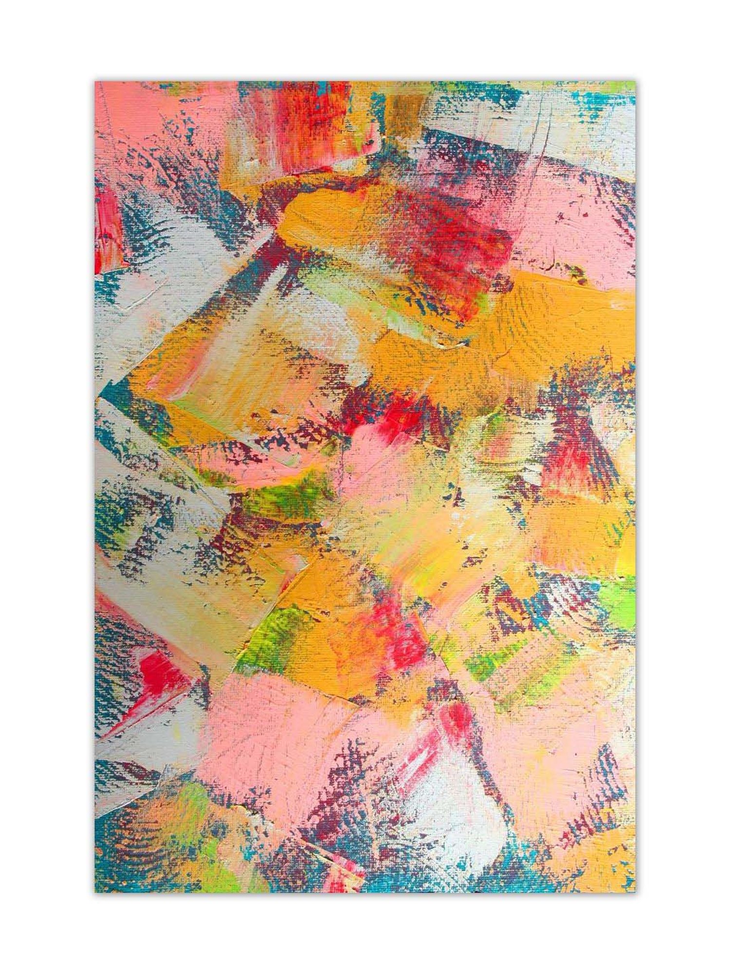 999store Multicolor Abstract Canvas Painting