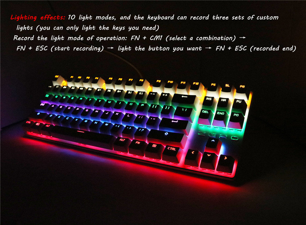 2, 60% Wired/Wireless Mechanical Keyboard (Kailh Box Brown Switch/White Case) - Full Keys Programmable - True RGB Backlit - Tap Arrow Keys - Double Shot PBT Keycaps - NKRO - 1900mAh Battery