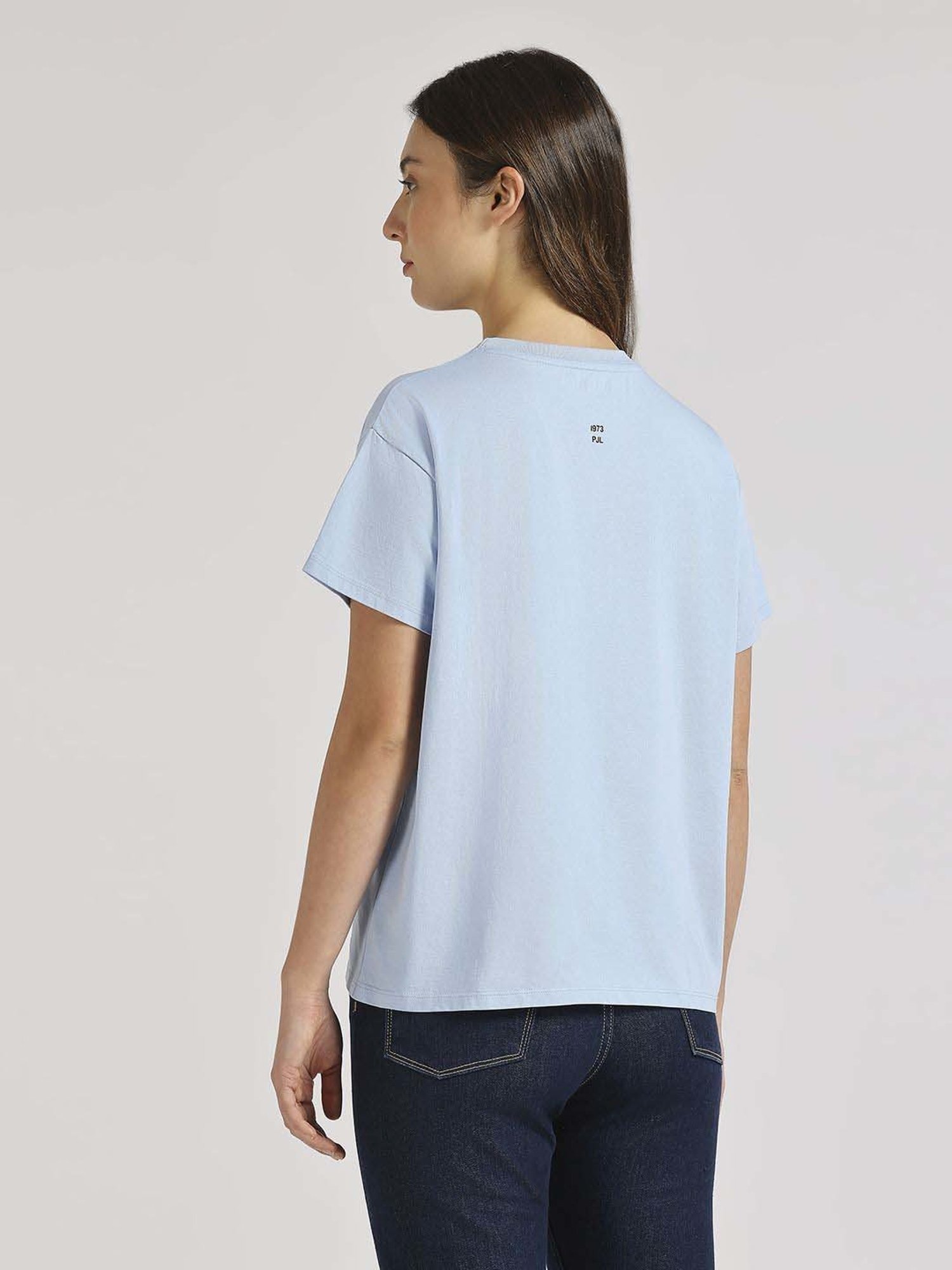 Pepe Jeans Blue Cotton Printed T-Shirt