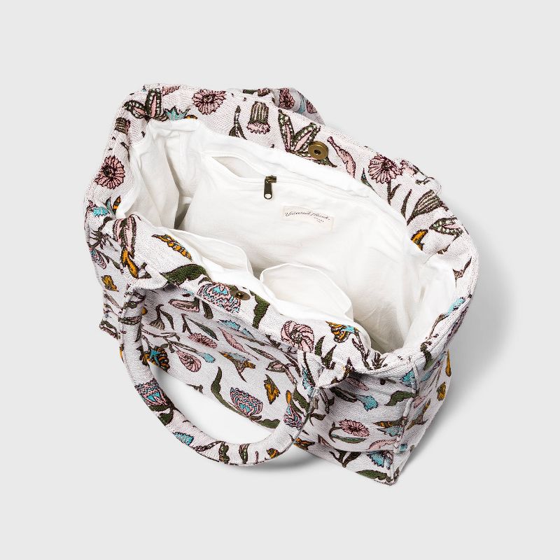 Floral Print Boxy Tote Handbag - Universal Thread™
