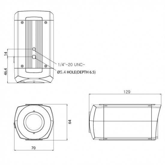 CCTV CNB Blue-i high resolution WDR Box Security Camera low light 3D DNR, 0.0002Lux DSS ICR 12V BBB-20F ( Lens not include )