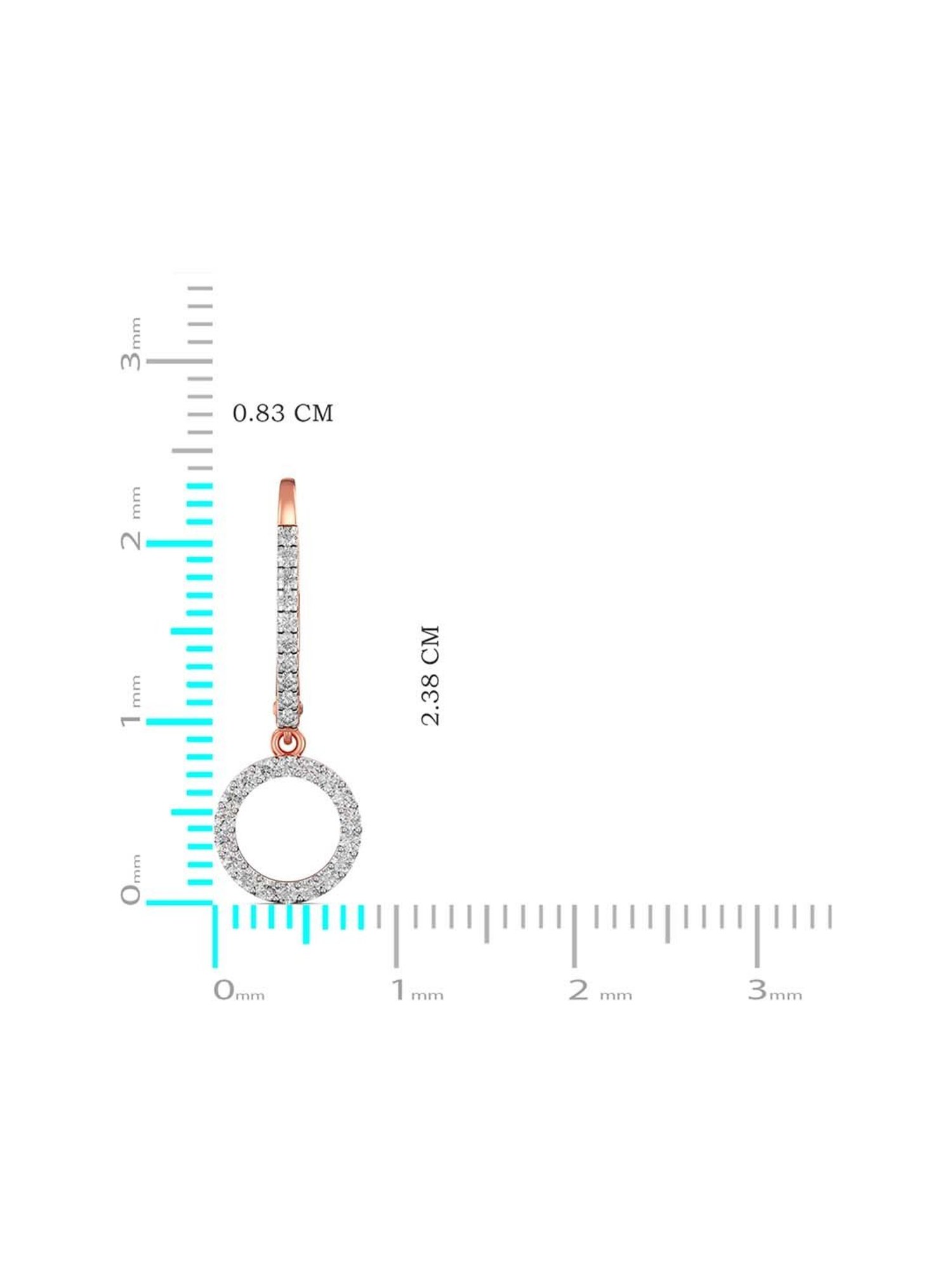 Joyalukkas 18k Gold & Diamond Hoop Earrings for Women
