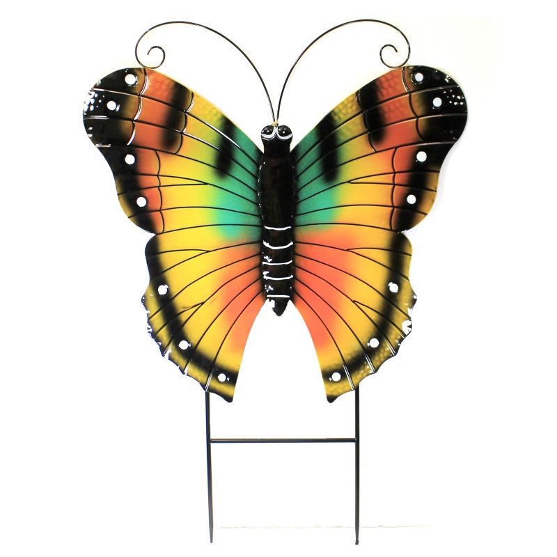 Home & Garden 44.0" Jumbo Butterfly Stake Yard Decor Direct Designs International  -  Decorative Garden Stakes